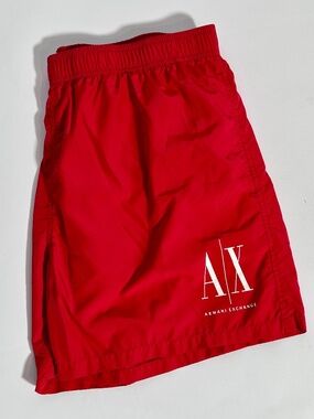 A|X Armani Exchange Red Men's Swim Trunk Size XL